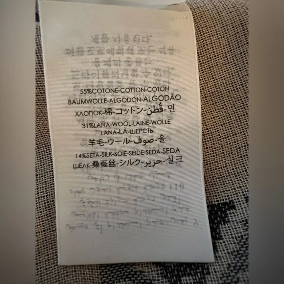 New Gucci GG monogram Fringed Logo-Jacquard Cotton Wool Silk-Blend Scarf - Picture 7 of 11